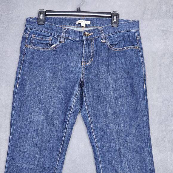 Cabi Jeans Straight Leg Size 8 Dark Indigo Wash Stretchy - Picture 3 of 9